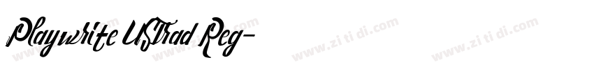Playwrite USTrad Reg字体转换